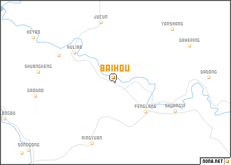 map of Baihou