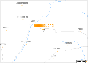 map of Baihualang