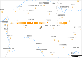 map of Baihualinglinchangmingshengqu