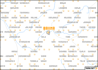 map of Baiima