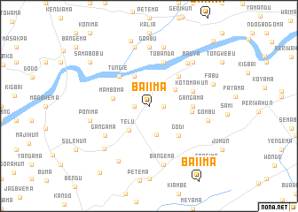 map of Baiima