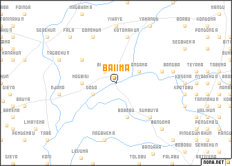 map of Baiima