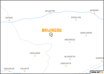 map of Baijiagou
