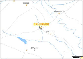 map of Baijiagou