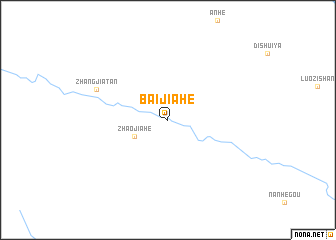 map of Baijiahe