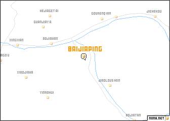 map of Baijiaping