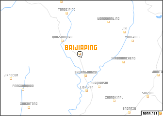 map of Baijiaping