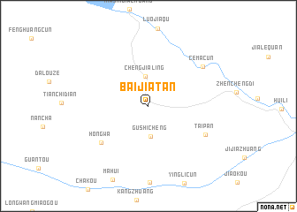 map of Baijiatan