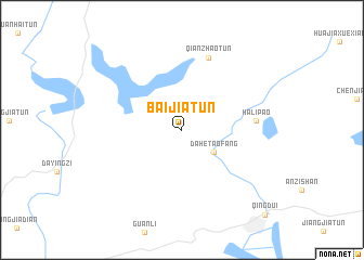 map of Baijiatun