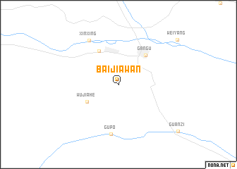 map of Baijiawan