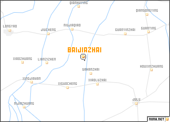 map of Baijiazhai