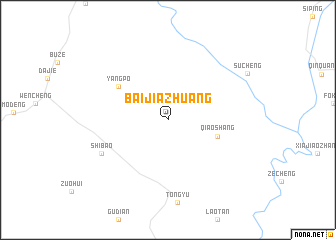 map of Baijiazhuang