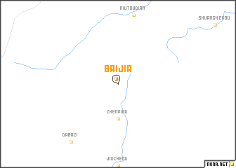 map of Baijia