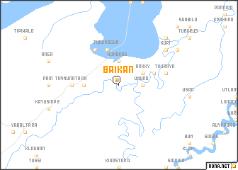 map of Baikán