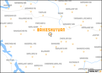 map of Baikeshuyuan