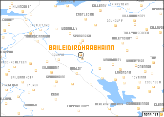 map of Baile idir dhá Abhainn