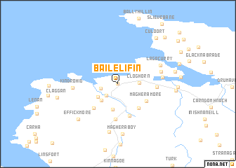 map of Baile Lifín