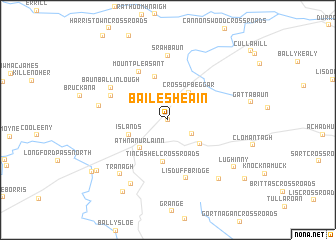 map of Baile Sheáin