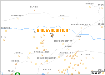 map of Bailey Addition