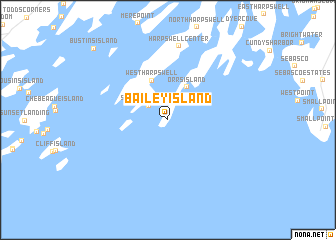 map of Bailey Island