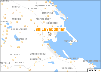 map of Baileys Corner