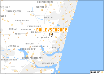 map of Baileys Corner
