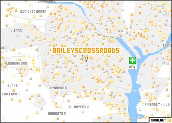 map of Baileys Crossroads