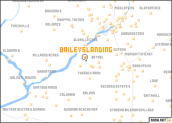 map of Baileys Landing