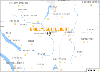 map of Baileys Settlement