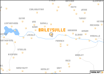 map of Baileysville