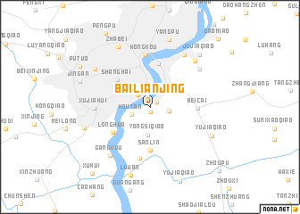 map of Bailianjing