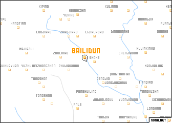 map of Bailidun