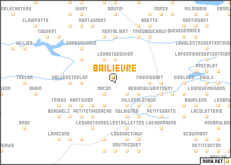 map of Bailièvre