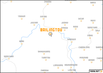 map of Bailingtou