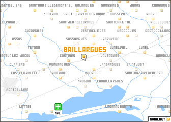 map of Baillargues
