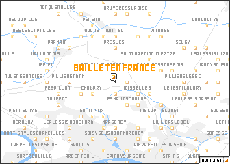 map of Baillet-en-France