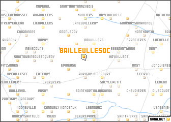 map of Bailleul-le-Soc