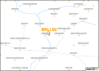 map of Baillou