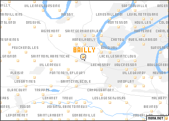 map of Bailly