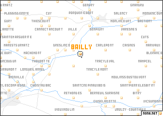 map of Bailly