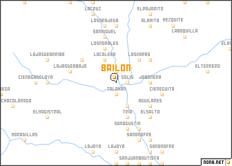 map of Bailón