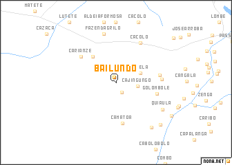 map of Bailundo
