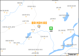 map of Baimamiao