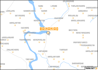 map of Baimamiao