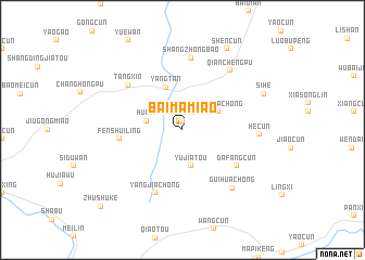map of Baimamiao