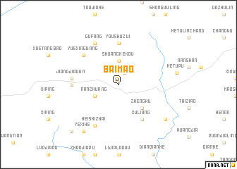 map of Baimao