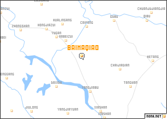 map of Baimaqiao