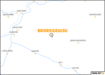 map of Baimasigoukou