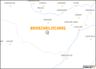 map of Baimazhailinchang