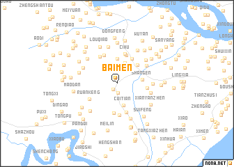 map of Baimen